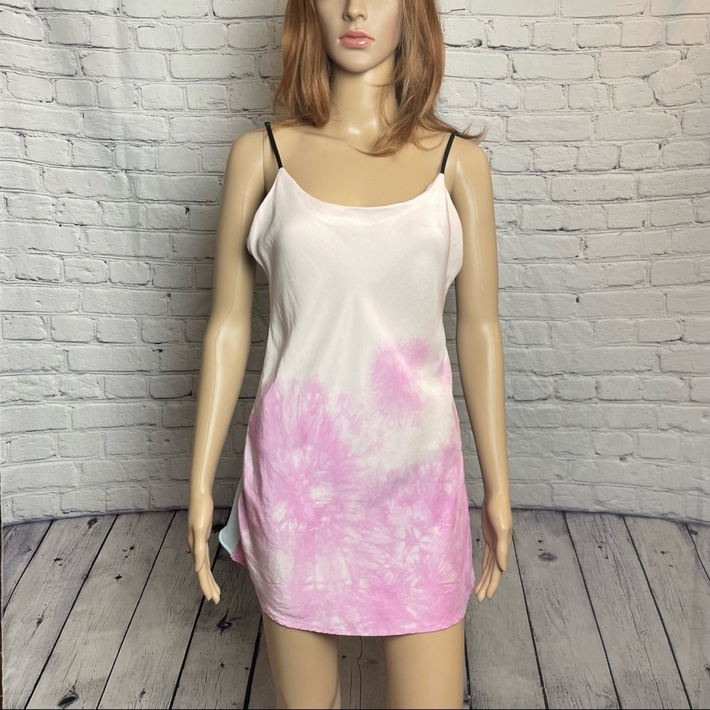 Lola Haze Baby Doll Tie-Dye Silk Chemise Cami Size M